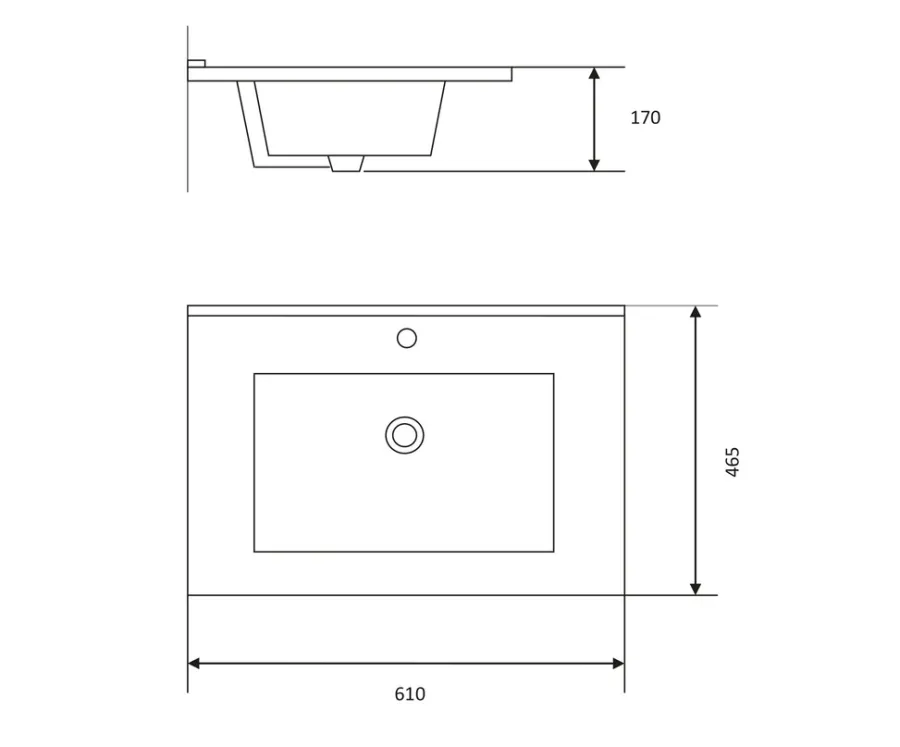 Baderomsinnredning|Servanter^REN Servant Deluxe 60 cm NR11 - Hvit