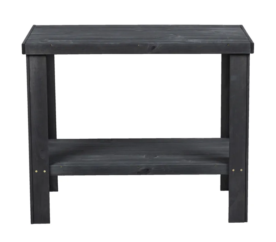 Sesongavslutning|Øvrige Hagemøbler^ Sidebord i tre med 1 hylle 90 x 45 cm