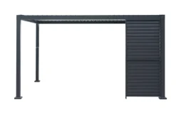 Paviljonger & Partytelt^Outfit Sidepanel med justerbare lameller til pergola 4 meter -