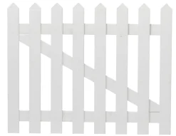 Gjerder|Hageporter^ Skagenport 100 x 80 cm hvit