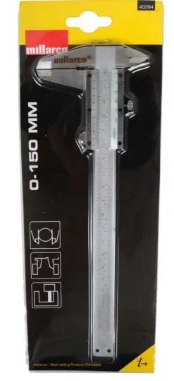 Måleverktøy^Millarco Skyvelær 150 mm