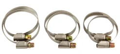 Vvs-Artikler^ Slangeklemmer mix 1"- 1 1/4" - 1 1/2" - 6 stk.