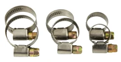 Vvs-Artikler^ Slangeklemmer mix 3/8" - 1/2" - 3/4" - 6 stk.