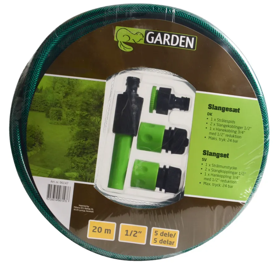 Hageslanger Og Tilbehør^Garden Slangesett med 5 deler -