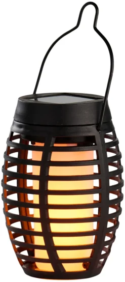 Lys & Hagedekorasjoner|Solcellelamper^Garden Solar 3-i-1 flammefakler LED 50 cm 3-pk. - ® Svart