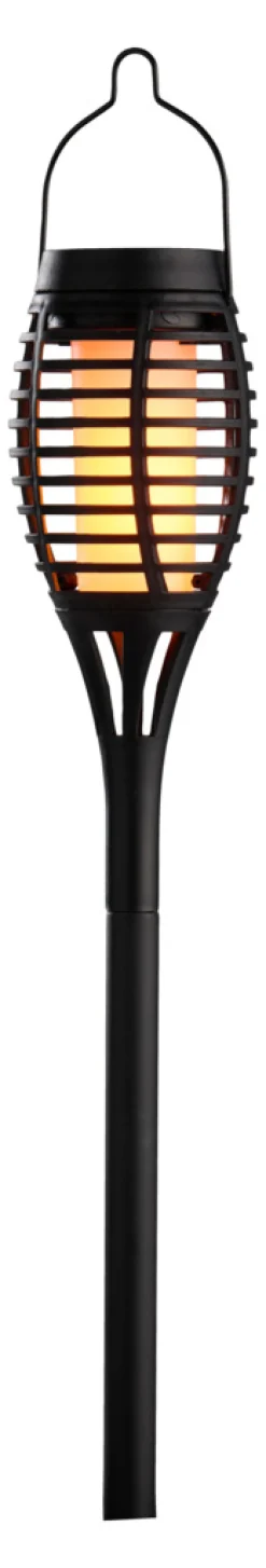 Lys & Hagedekorasjoner|Solcellelamper^Garden Solar 3-i-1 flammefakler LED 50 cm 3-pk. - ® Svart