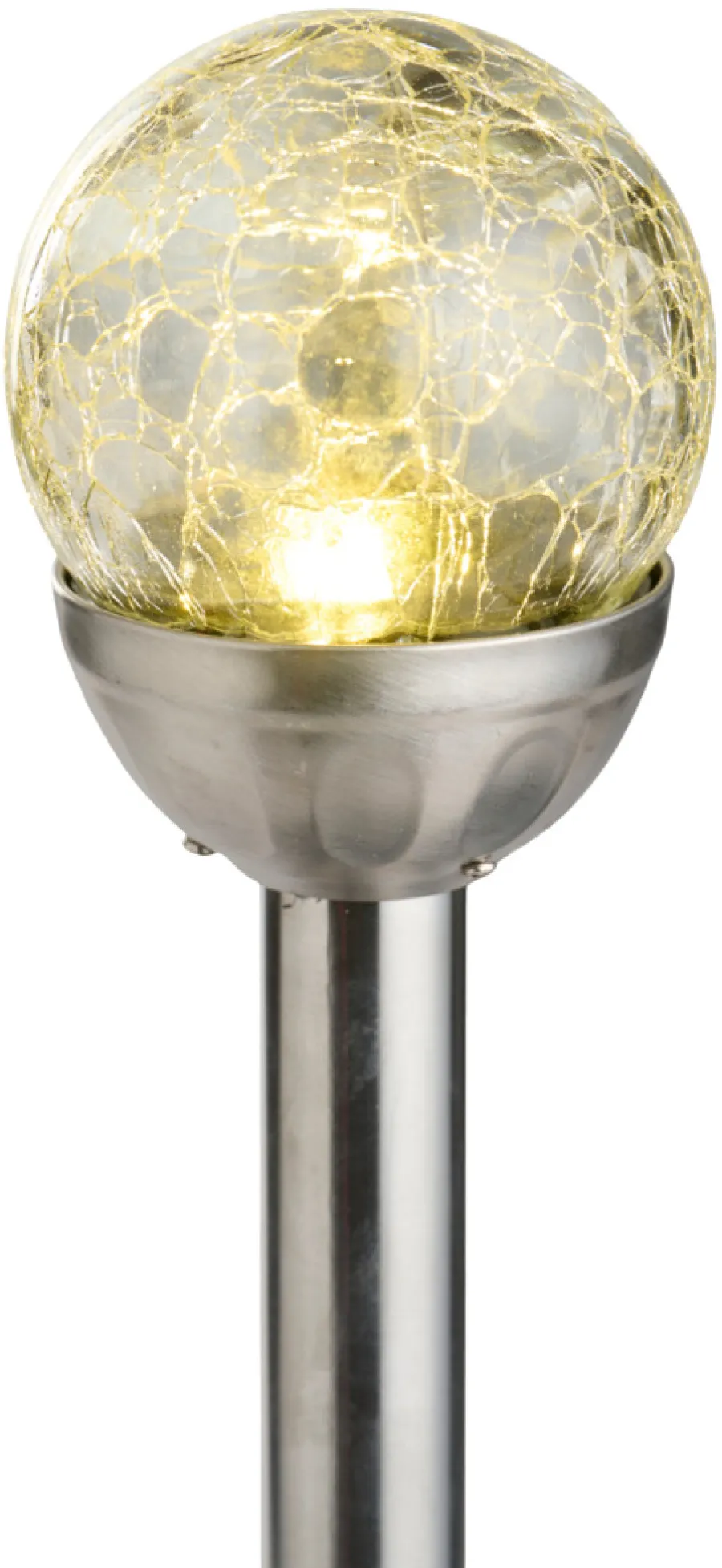 Lys & Hagedekorasjoner|Solcellelamper^Garden Solcellelamper Ø8 x H34 cm 3-pk. - ® Sølv