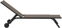 Sesongavslutning|Solsenger^Sunlife Solseng Lima 190,8 x 67 x 30 cm - ® Svart/grå