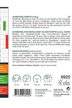 Frø^Weibulls Sommerblomster mix big pack