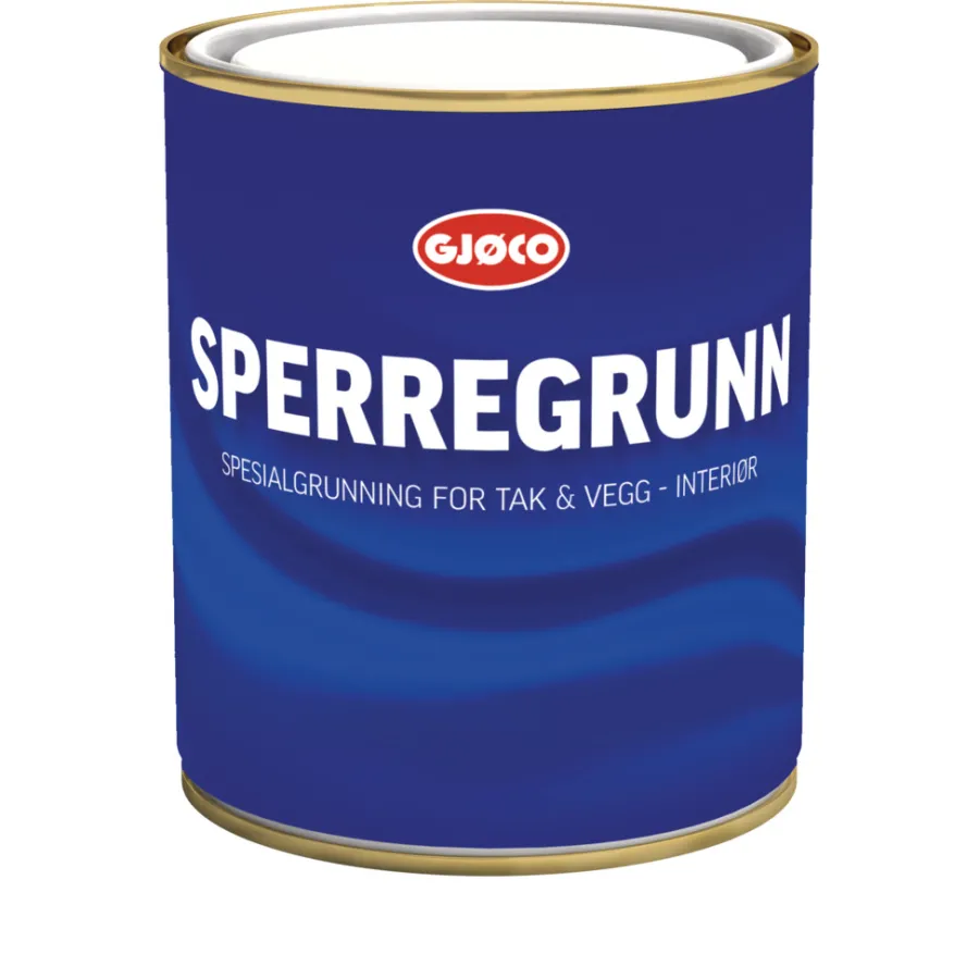 Grunning^Gjøco Sperregrunn hvit base 0,68 liter - Hvit base. kan blandes i lyse farger