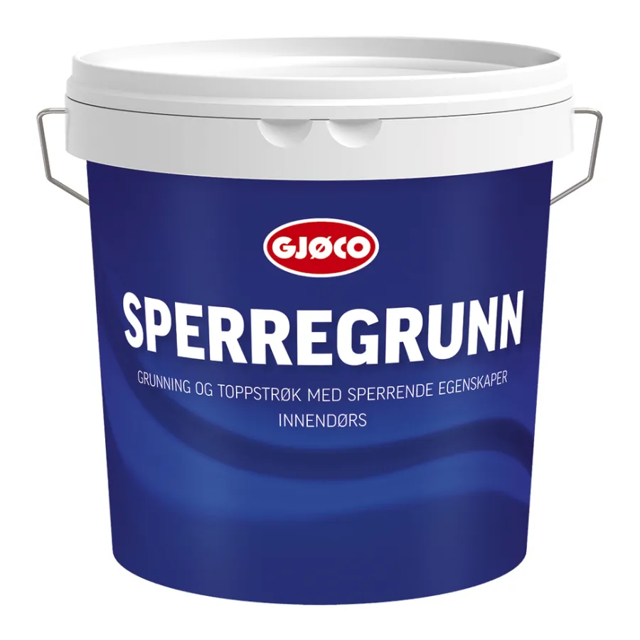 Grunning^Gjøco Sperregrunn hvit base 2,7 liter - Hvit base. kan blandes i lyse farger