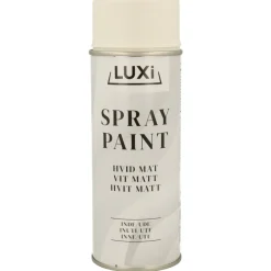 Spraymaling^Luxi Spraymaling hvit matt 400 ml -