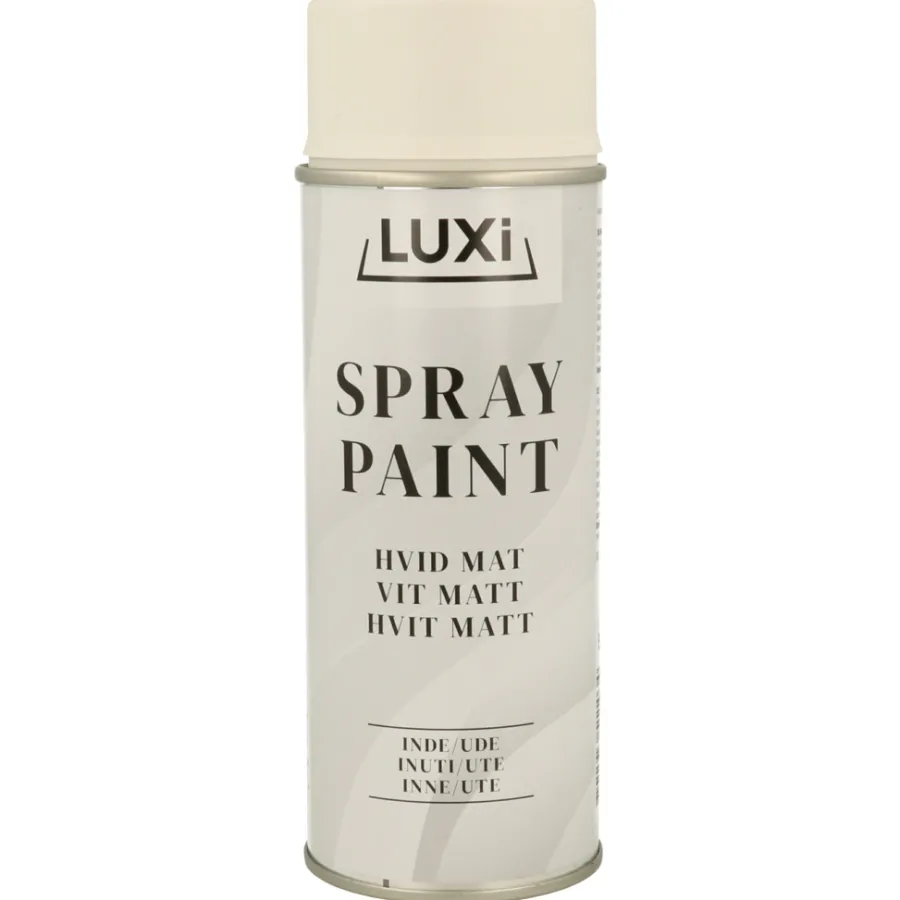 Spraymaling^Luxi Spraymaling hvit matt 400 ml -