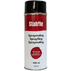 Spraymaling^Stabile Spraymaling svart blank 400 ml -