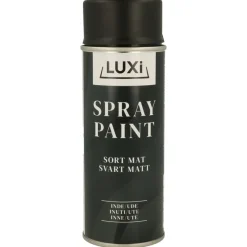 Spraymaling^Luxi Spraymaling svart matt 400 ml -