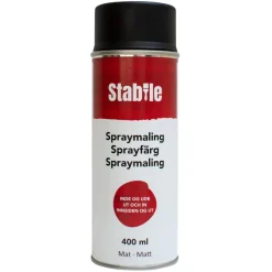 Spraymaling^Stabile Spraymaling svart matt 400 ml -