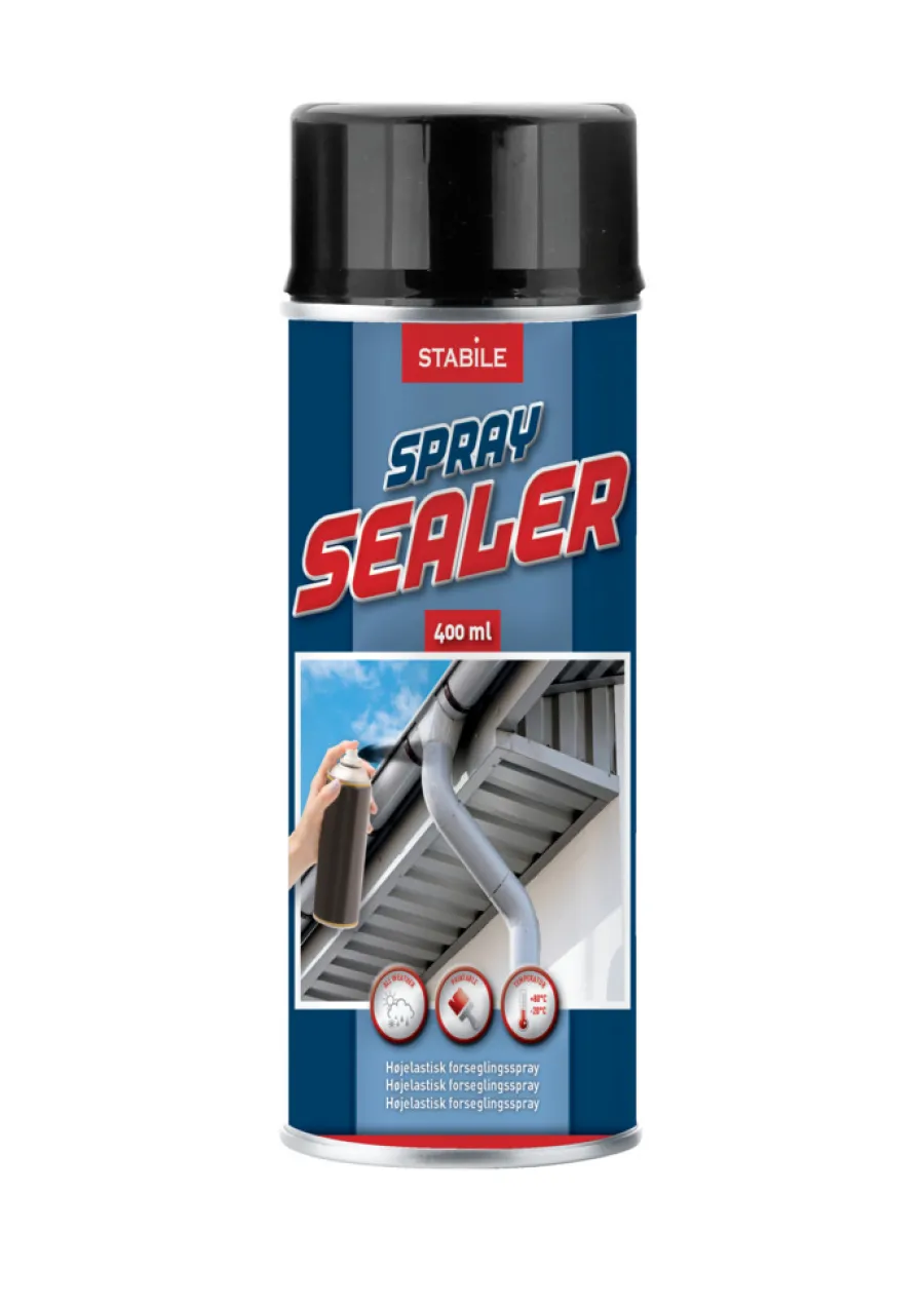 Sparkelmasse^ Spray sealer 400 ml Svart
