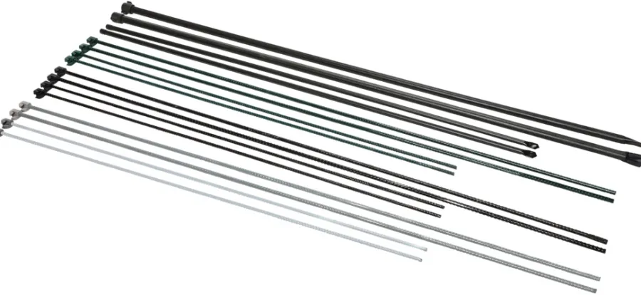 Stolper & Påler^ Stagstolpe svart Ø8 mm x 110 cm