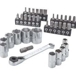 Bor & Bits^Stanley Fatmax bits-/pipenøkkelsett 37 deler