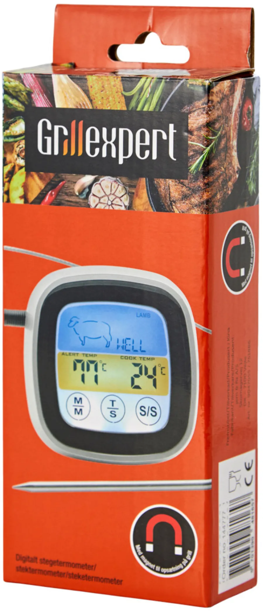 Grilltilbehør^Grillexpert Steketermometer digitalt -