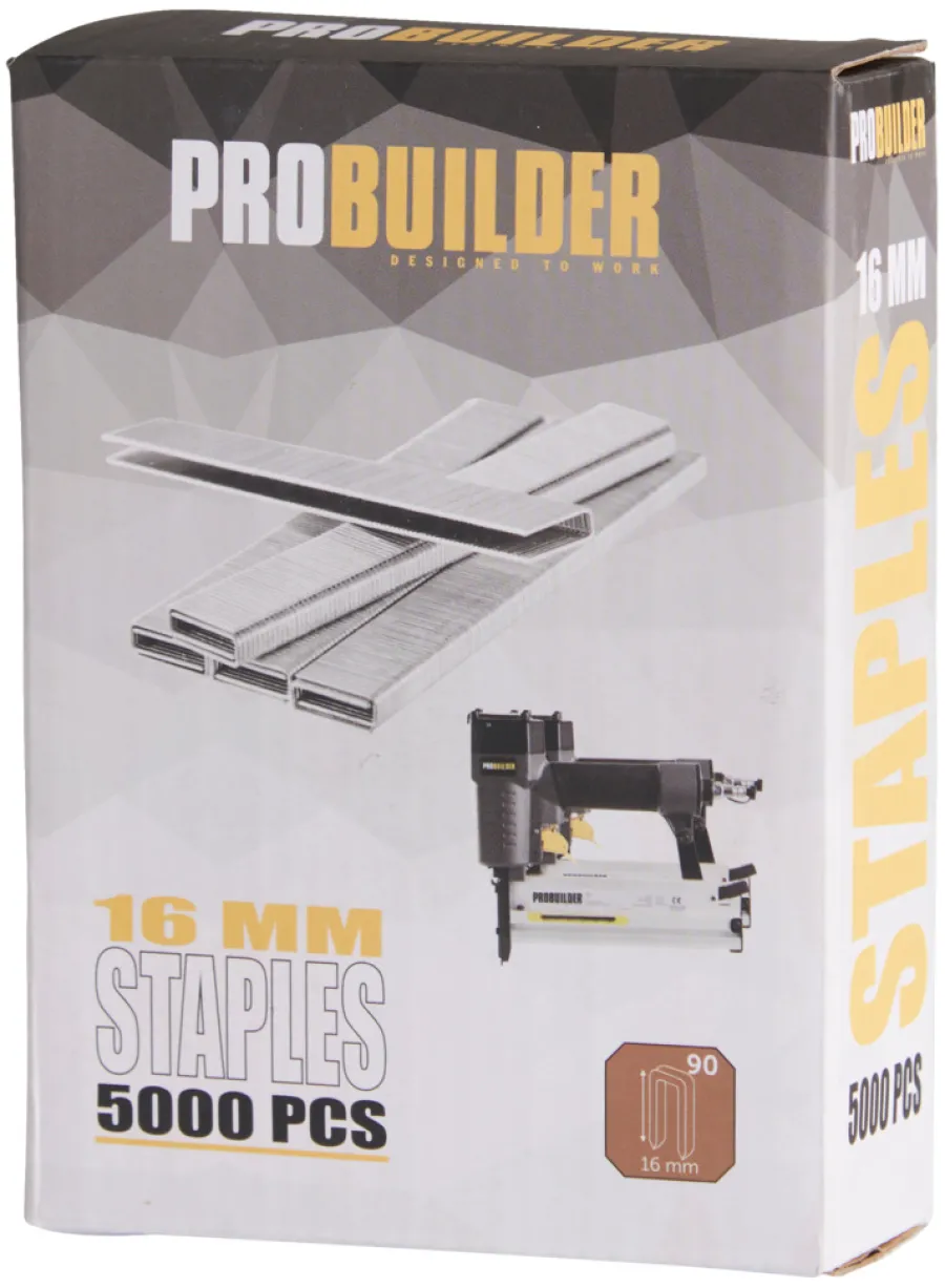 Øvrig Tilbehør^Probuilder Stifteklemme 16 mm 5000 stk. –