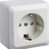 Stikkontakter & Brytere^Elworks Stikkontakt UTP enkel m/jord - Atia