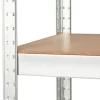 Arbeidsbord & Reoler^ Stålreol galvanisert m/5 hyller - 90 x 180 x 45 cm
