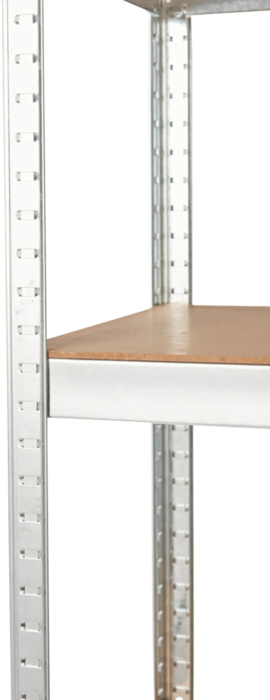 Arbeidsbord & Reoler^ Stålreol galvanisert m/5 hyller - 90 x 180 x 45 cm
