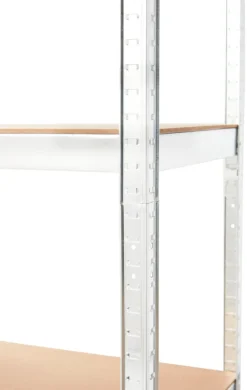 Arbeidsbord & Reoler^ Stålreol galvanisert m/5 hyller - 90 x 180 x 45 cm