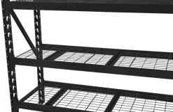 Arbeidsbord & Reoler^Probuilder Stålreol 4 hyller svart 196 x 183 x 61 cm - Matt svart