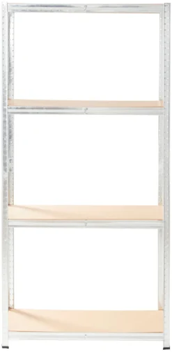Arbeidsbord & Reoler^ Stålreol m/4 hyller - 90 x 190 x 40 cm
