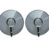 Knagger & Knaggrekker^Target Sugekopp med krok transparent/krom 2 stk. -