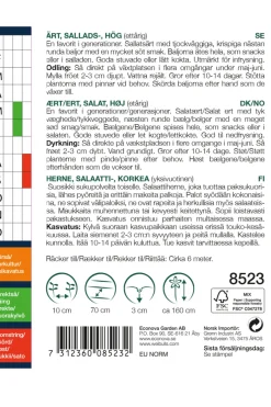 Frø^Weibulls Sukkerert, høy 'Sugar Snap'