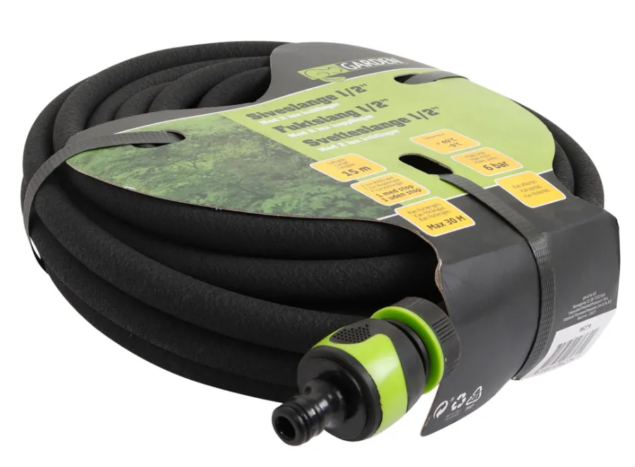 Hageslanger Og Tilbehør^Garden Svetteslange 1/2" med 2 Lux-koblinger 15 meter – ®