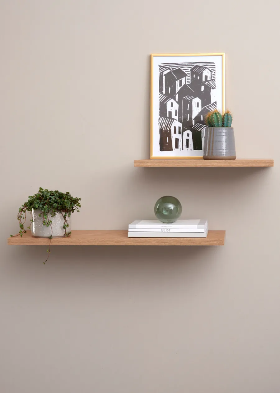Hyller^DAY Svevehylle MDF folie 38 x 20 cm Tre