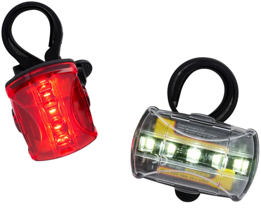 Sykkellykter^Bikezone Sykkellyktsett LED -