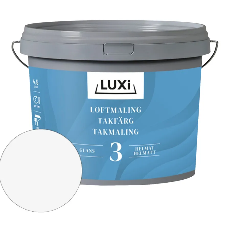 Takmaling^Luxi Takmaling glans 3 4,5 liter - Hvit