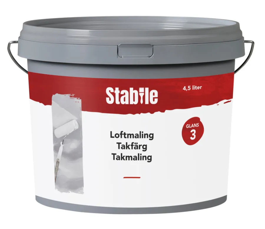 Takmaling^Stabile Takmaling glans 3 4,5 liter - Hvit