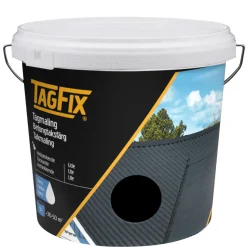 Tak-, Mur- & Sokkelmaling^Tagfix Takmaling vannbasert 5 liter - svart