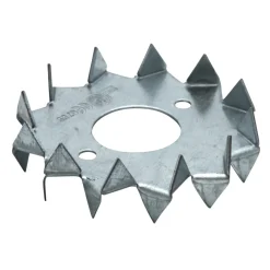 Bygningsbeslag^Heco Tannskive tosidig 75 mm - 4 stk.