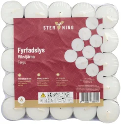 Dekorativ Belysning - Innendørs^Stemning Telys Ø3,7 cm 100 stk.