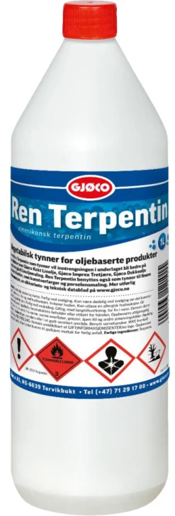 Båtutstyr & Båtpleie|Øvrige Kjemikalier^Gjøco Terpentin 1 liter -