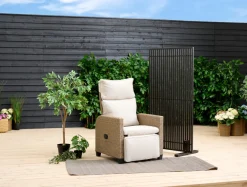 Sesongavslutning|Levegger^Sunlife Terrasseavskjerming New York akasie – ® Svart