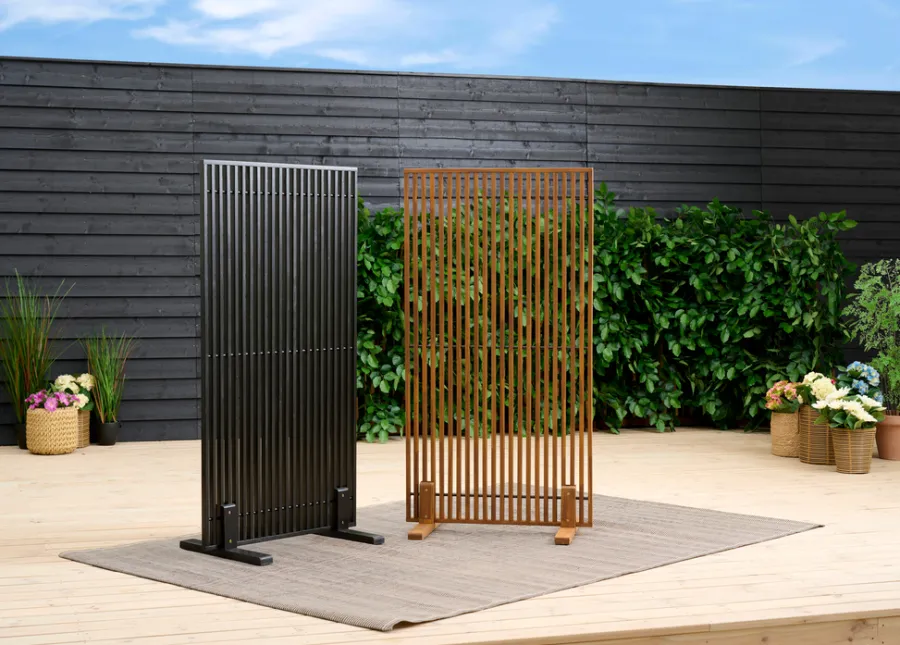 Sesongavslutning|Levegger^Sunlife Terrasseavskjerming New York akasie – ® Svart
