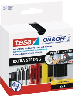 Boliginnredning|Tape^Tesa ® On & Off Borrelås Ekstra Sterk 1 meter
