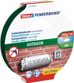 Tape^Tesa Powerbond Outdoor monteringstape 19 mm x 5 meter