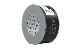 Isolasjon^Tecca Tetningstape T-Flex Outdoor 25 meter x 60 mm - Svart med grått trykk