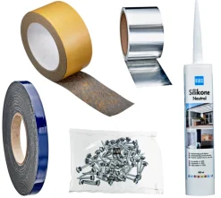Takplater^Rias Tilbehørspakke for termotak 10 mm -