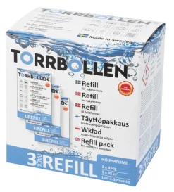 Avfuktere^Torrbollen Original refill 3-pk til fuktfjerner