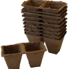 Forspiring^Weibulls Torvpotter firkantet 6 cm - 20 stk.